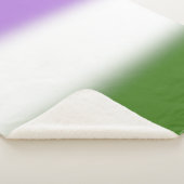 Gradient Genderqueer Pride Flag – Genderqueer Flag Sherpa Deken (3/4)
