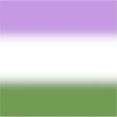 Gradient Genderqueer Pride Flag – Genderqueer Flag Sticker (Voorkant)