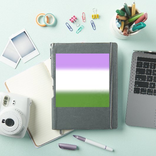 Gradient Genderqueer Pride Flag – Genderqueer Flag Sticker (iPad Cover)