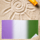Gradient Genderqueer Pride Flag – Genderqueer Flag Strandlaken