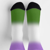 Gradient Genderqueer Pride Flag Sokken (Top)
