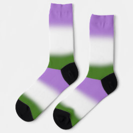 Gradient Genderqueer Pride Flag Sokken