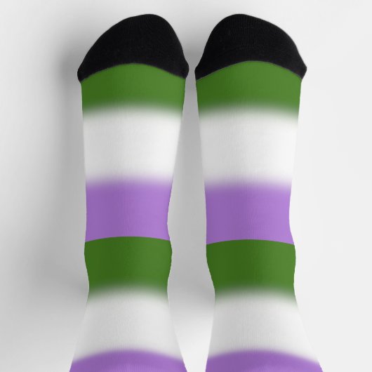 Gradient Genderqueer Pride Flag Sokken (Top)