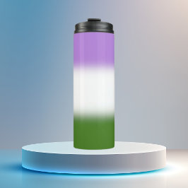 Gradient Genderqueer Pride Flag Thermosbeker