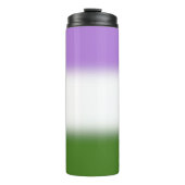 Gradient Genderqueer Pride Flag Thermosbeker (Voorkant)