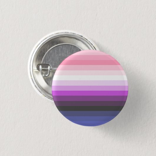 Gradiënt Gendervloeide Pride Flag Button (Voorkant /achterkant)