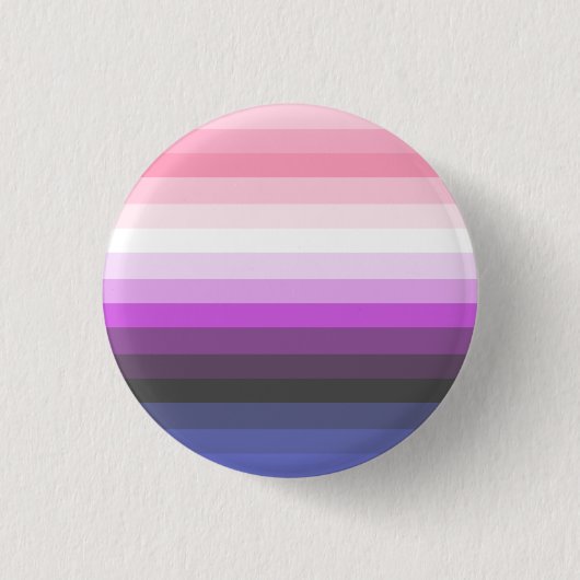 Gradiënt Gendervloeide Pride Flag Button (Voorkant)