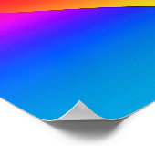 Gradiënt geneste regenboogharten poster (Hoek)