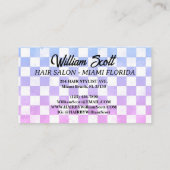 Gradiënt geometrisch haar stylist visitekaartje (Achterkant)