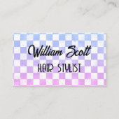 Gradiënt geometrisch haar stylist visitekaartje (Voorkant)