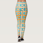 Gradiënt geplakt Sinaasappel Leggings (Achterkant)
