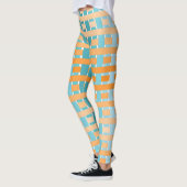 Gradiënt geplakt Sinaasappel Leggings (Links)