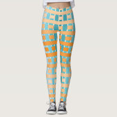 Gradiënt geplakt Sinaasappel Leggings (Voorkant)