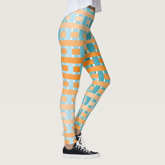 Gradiënt geplakt Sinaasappel Leggings (Rechts)