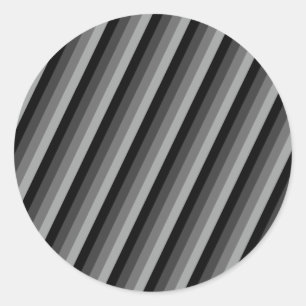 Gradiënt gestreept patroon ronde sticker