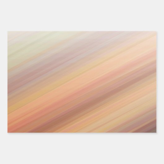 Gradiënt gestript zonsondergang oranje bruine aard inpakpapier vel (Voorkant 3)