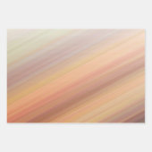 Gradiënt gestript zonsondergang oranje bruine aard inpakpapier vel (Voorkant 2)