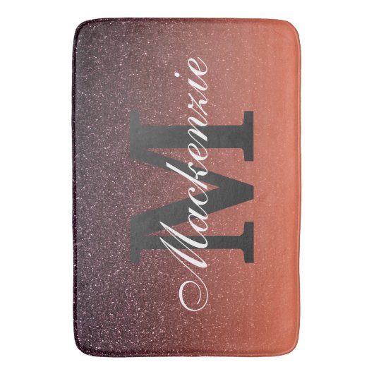 Gradiënt glitterpatroon badmat (Voorkant Verticaal)