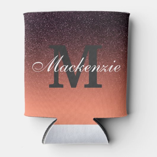 Gradiënt glitterpatroon blikjeskoeler (Voorkant)