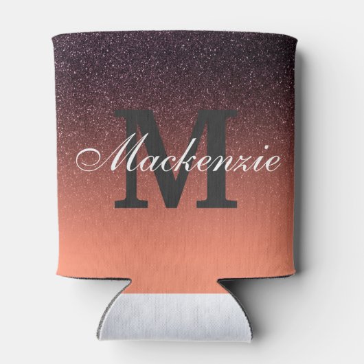 Gradiënt glitterpatroon blikjeskoeler (Achterkant)