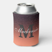 Gradiënt glitterpatroon blikjeskoeler (Blikje Achterkant)