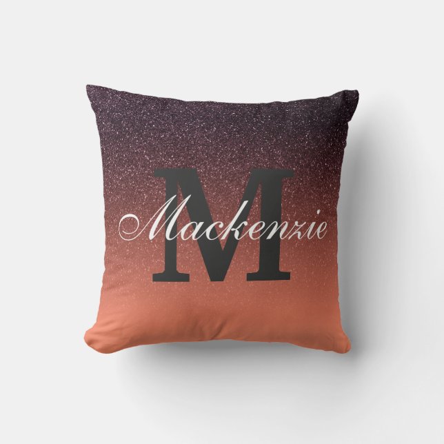 Gradiënt glitterpatroon kussen (Voorkant)