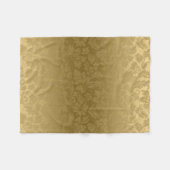 Gradient Gold Damask Fleece Deken (Voorkant (Horizontaal))