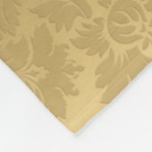 Gradient Gold Damask Fleece Deken (Hoek)