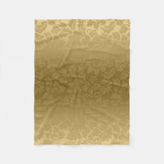 Gradient Gold Damask Fleece Deken (Voorkant)