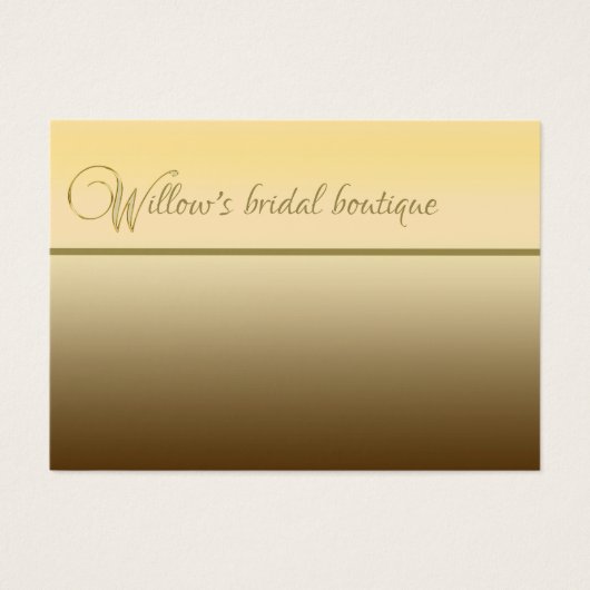 Gradiënt Gold en Gold Colour Alfabet Letter W Visitekaartje (Voorkant)