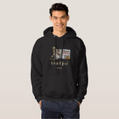 Gradiënt Gold Glitter Tree 5 Fotovakantie Hoodie (Voorkant volledig)