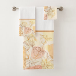 gradiënt golden lineaire handdoek