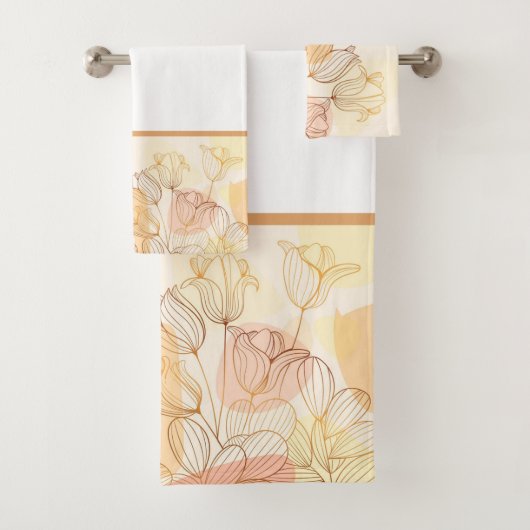 gradiënt golden lineaire handdoek (Insitu)