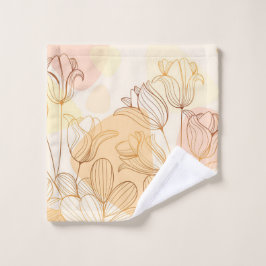 gradiënt golden lineaire handdoek