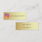 gradiënt goud sociale media visitekaartje (Voorkant / Achterkant)