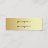 gradiënt goud sociale media visitekaartje (Achterkant)