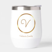 Gradient gouden cirkel custom business logo (Links)