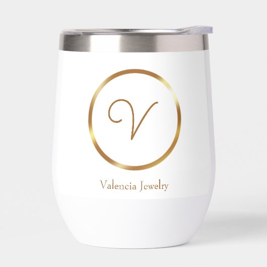 Gradient gouden cirkel custom business logo (Links)