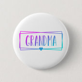 Gradient Grandma Gigi Grandmoeder giften Ronde Button 5,7 Cm (Voorkant)