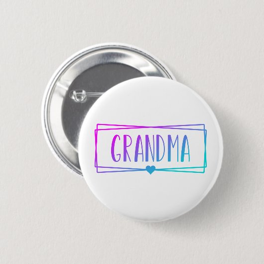 Gradient Grandma Gigi Grandmoeder giften Ronde Button 5,7 Cm (Voorkant /achterkant)