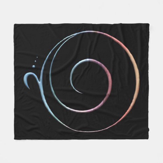 Gradient Gratitude Fleece Deken (Voorkant (Horizontaal))