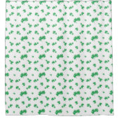 Gradient Green Irish Shamrock Pattern Douchegordijn (Voorkant)