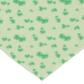 Gradient Green Irish Shamrock Pattern Korte Tafelloper (Hoek)