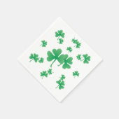 Gradient Green Irish Shamrock Pattern Party Servetten (Hoek)