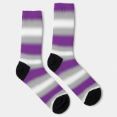 Gradient Greyseksuele Trots  Sokken (Rechts)