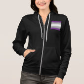 Gradient Greysexual Pride Flag – Greysexual Flag Hoodie (Voorkant)