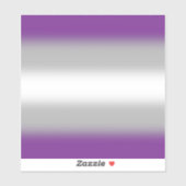Gradient Greysexual Pride Flag – Greysexual Flag Sticker (Vel)
