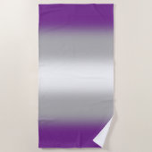 Gradient Greysexual Pride Flag – Greysexual Flag Strandlaken (Voorkant)
