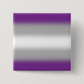 Gradient Greysexual Pride Flag – Greysexual Flag Vierkante Button 5,1 Cm (Voorkant)