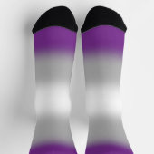 Gradient Greysexual Pride Sokken (Top)